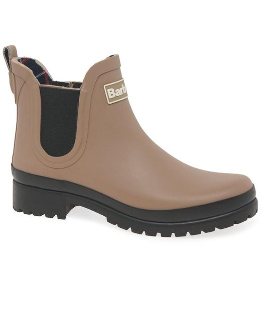 Barbour Brown Mallow Wellingtons