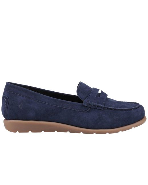 Hush Puppies Blue Shelby Suede Loafers