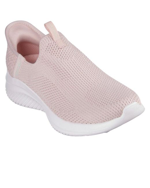 Skechers Pink Ultra Flex.0 Easy Win Trainers