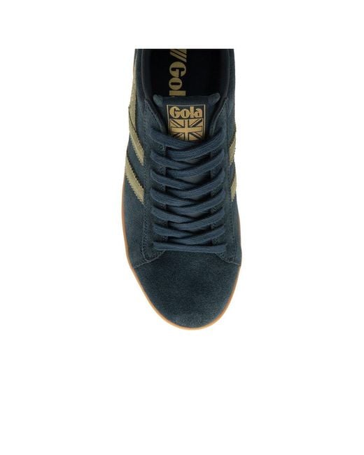 Gola Blue Equipe Ii Suede Trainers Size: 7 for men