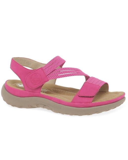 Rieker Pink Locket Sandals