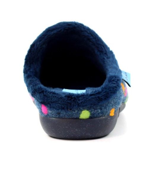 Lunar (GRS) Blue Peanut Mule Slippers