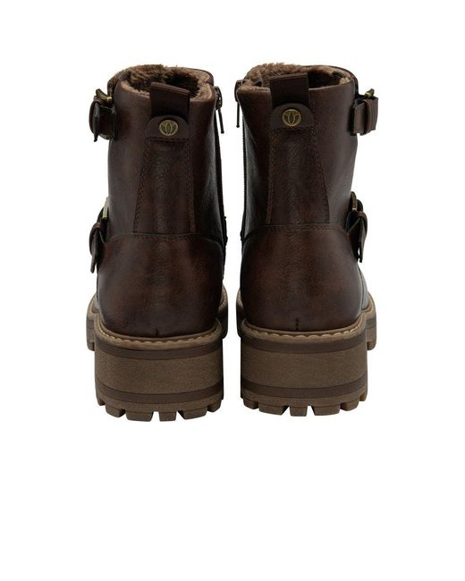 Lotus Brown Jagger Ankle Boots