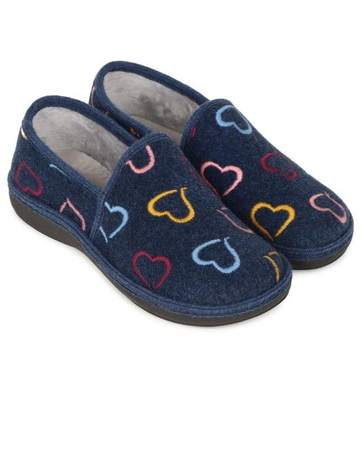 Lunar (GRS) Blue Joyful Full Slippers