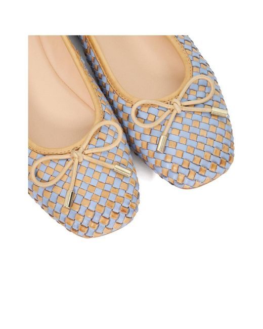 Dune Blue Heights Ballet Flat