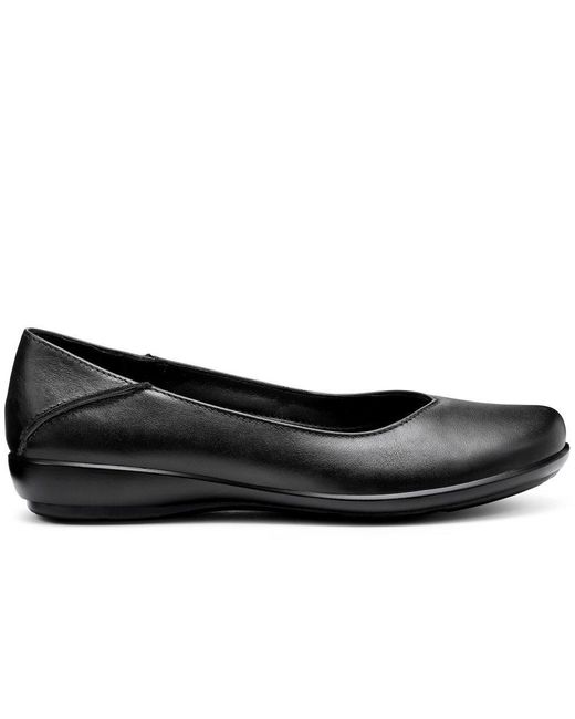 Hotter Blue Birdie Wide Ballet Pumps