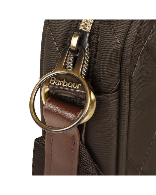 Barbour Brown Quilted Crossbody Bag
