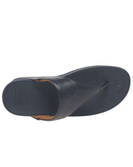 Fitflop Blue Lulu Leather Sandal