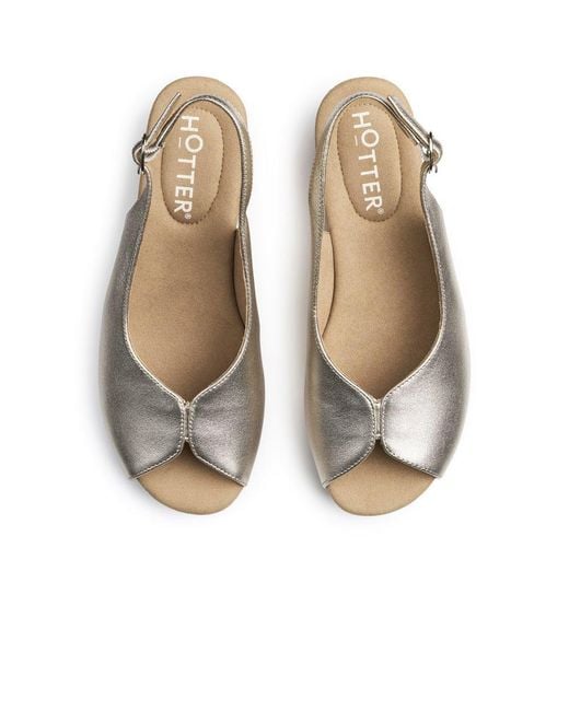 Hotter Metallic Atlantic Wedge Sandals