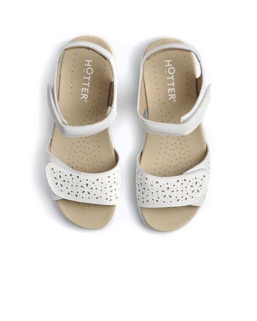 Hotter Metallic Leah Ii Wide Fit Sandals