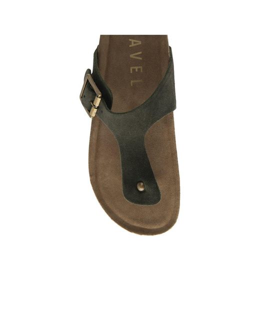 Ravel Brown Barran Toe Post Sandals