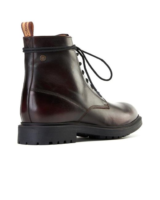 Base London Black Brunel 7 Eyelet Boot for men