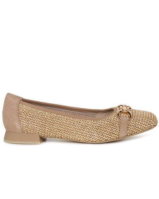 Caprice Natural Tour Ballet Pumps