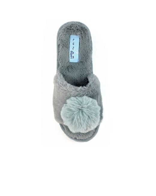 Lunar (GRS) Blue Cara Slippers