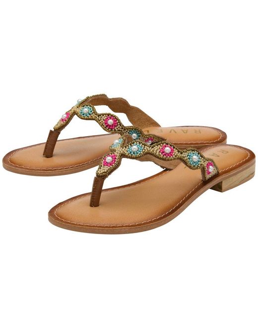 Ravel Brown Rumi Toe Post Sandals
