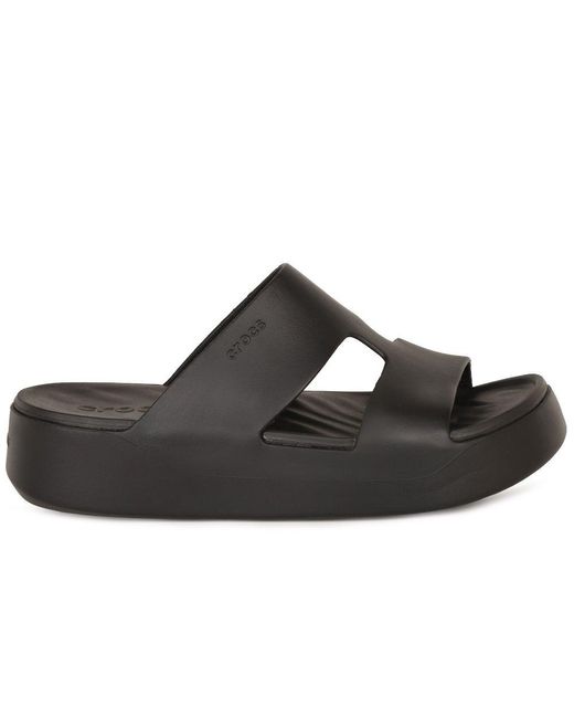 CROCSTM Black Getaway Platform H-Strap Sandals