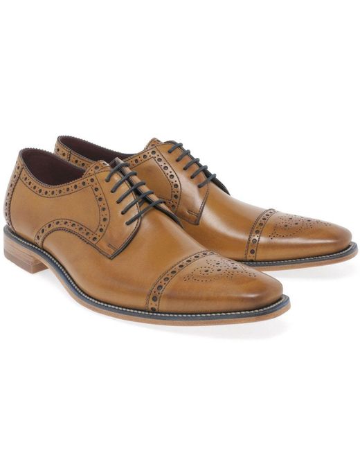 Loake Brown Foley Formal Lace Up Shoes for men