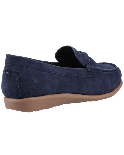 Hush Puppies Blue Shelby Suede Loafers