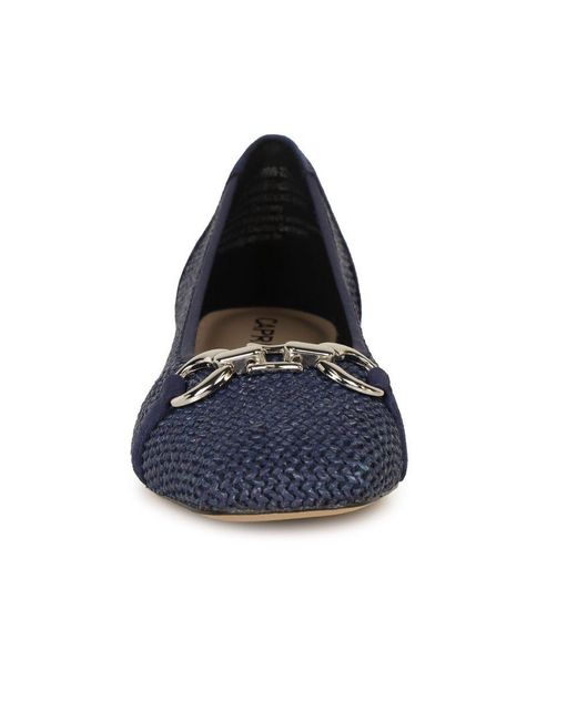 Caprice Blue Tour Ballet Pumps