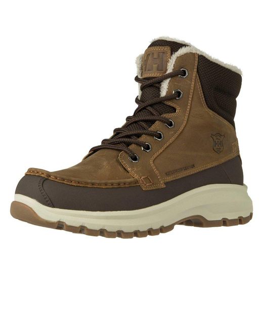 Helly Hansen Brown Garibaldi Boots Colour: Tobacco Leathe for men