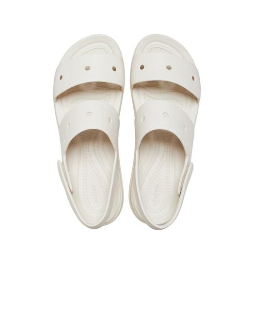 CROCSTM White Brooklyn 4U Wedge Sandals
