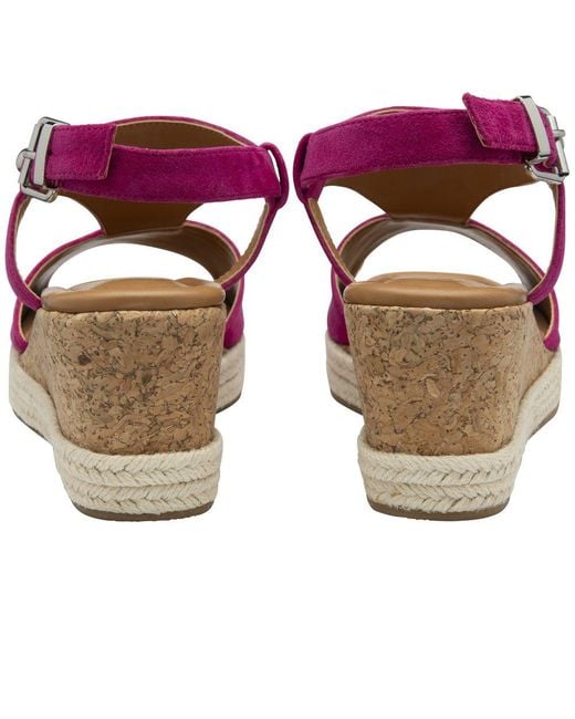 Lotus Purple Madalene Wedge Sandals