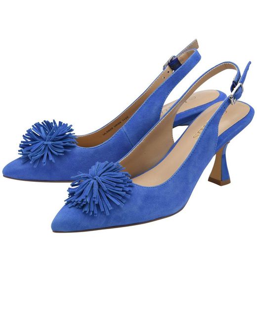 Lotus Blue Caterina Court Shoes