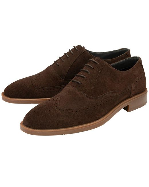 Frank Wright Brown Lennox Lace Up Shoes for men