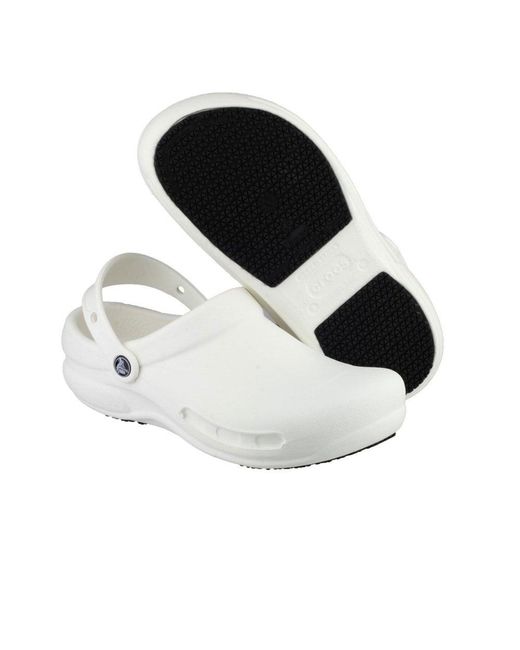 CROCSTM White Bistro Work Clogs for men