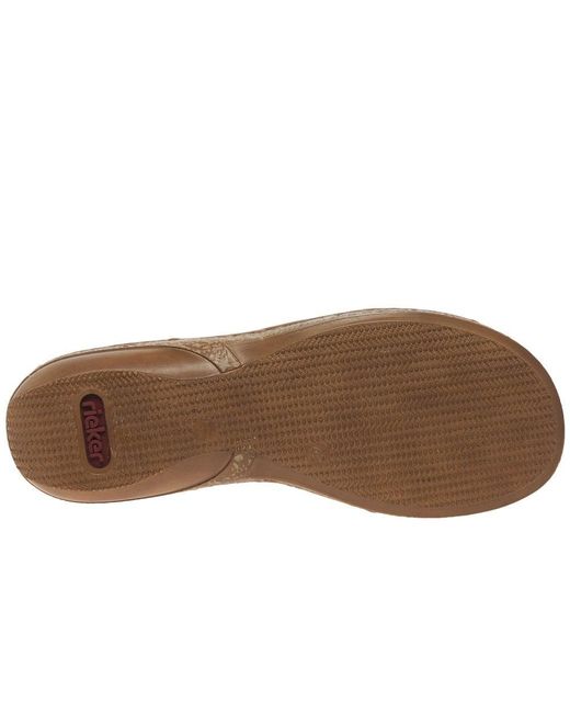 Rieker Blue Trim Sling Back Sandals