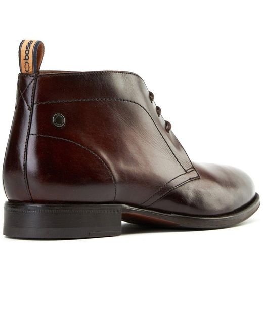 Base London Brown Wallis Chukka Boots for men