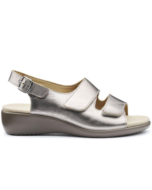 Hotter Gray Easy Ii Sandals
