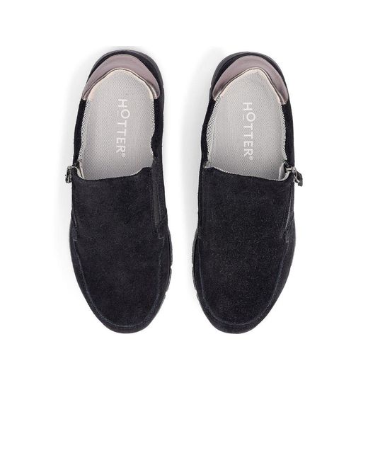 Hotter Black Skyla Trainers