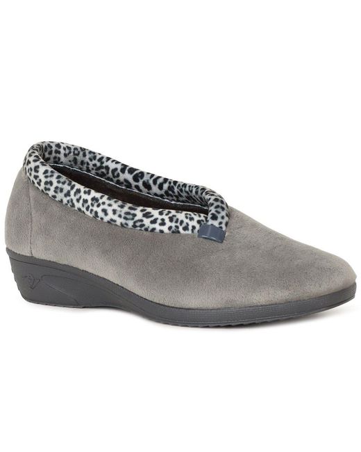 Lunar Gray Paloma Full Slippers