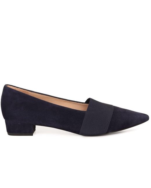 Peter Kaiser Blue Napoli Elastic Court Shoes