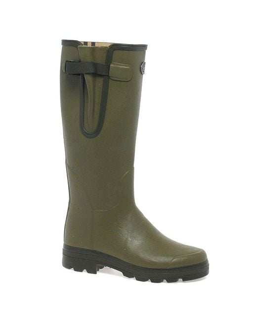 Le Chameau Green Vierzon Jersey Wellingtons for men