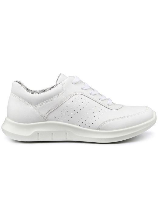 Hotter White Orion Casual Trainers