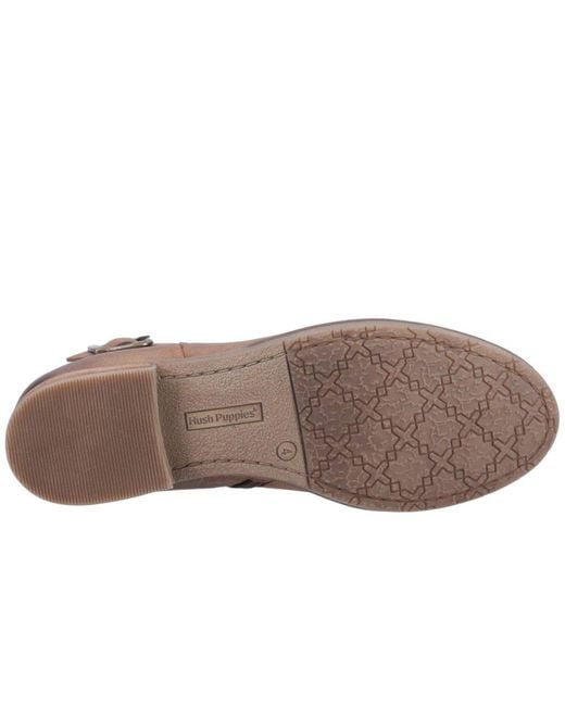 Hush Puppies Brown Elise Buckle Boots