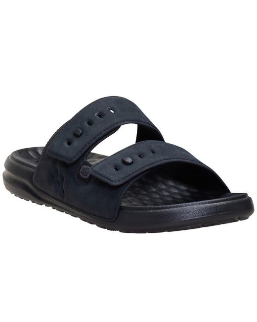 HeyDude Blue Wave 2 Strap Slide Sandals for men