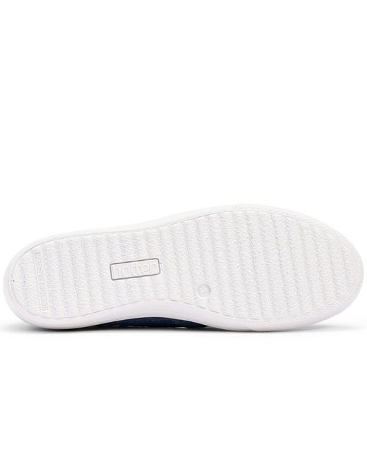 Hotter Blue Laurel Canvas Shoes