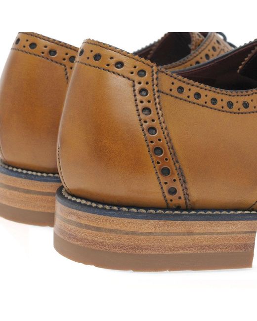 Loake Brown Foley Formal Lace Up Shoes for men