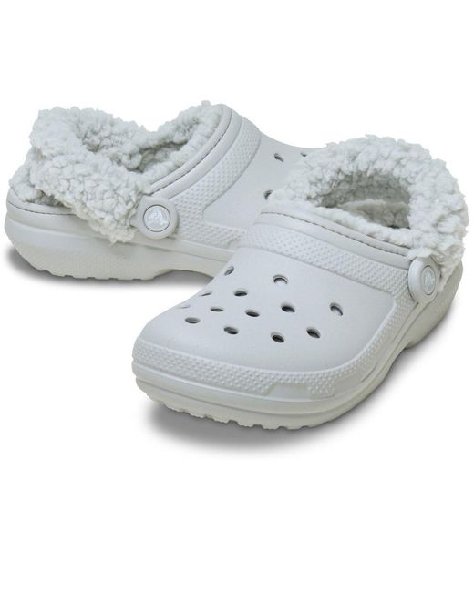 CROCSTM Black Classic Fleece Lined Clog for men
