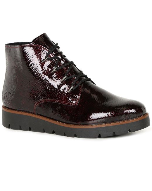 Rieker Black Nevada Ankle Boots