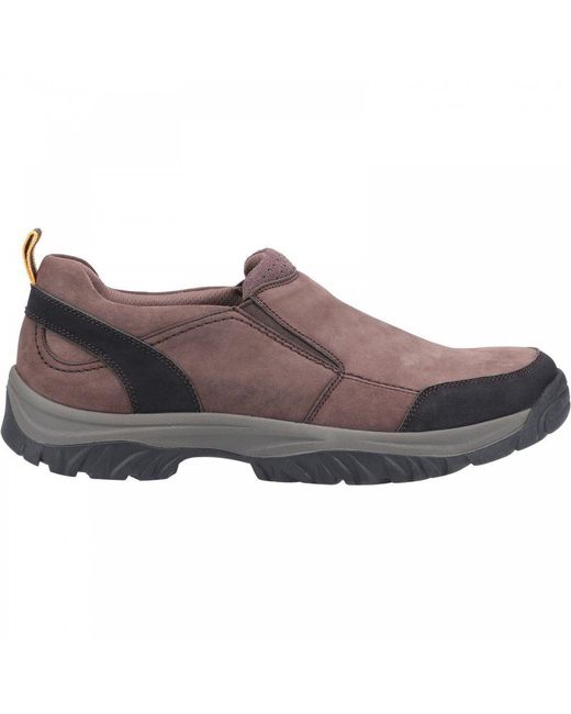 Cotswold Brown Boxwell Slip On Shoes for men