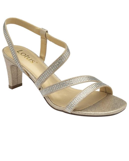 Lotus Metallic Bernadette Heeled Sandals