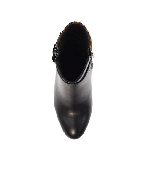 Lunar Black Shaw Ankle Boots