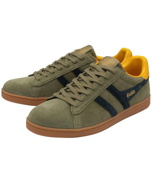 Gola Green Equipe Ii Suede Trainers for men