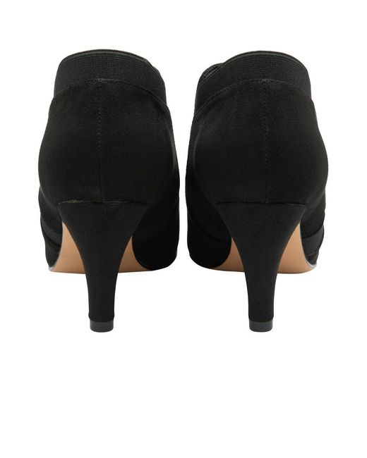 Lotus Black Kristina High Cut Court Shoes Size: 3