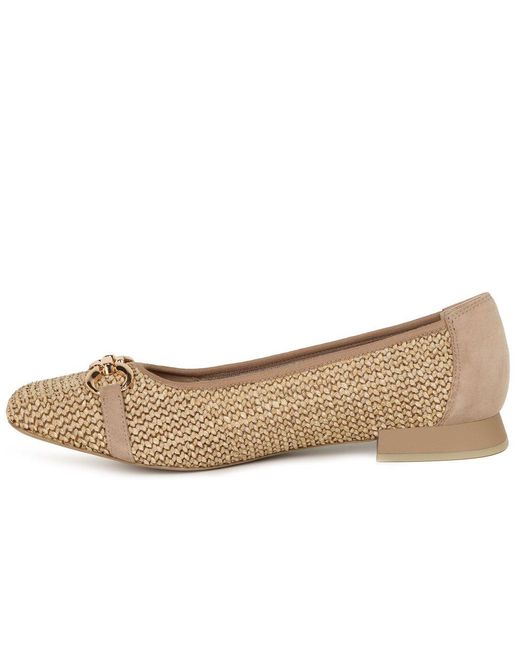 Caprice Natural Tour Ballet Pumps