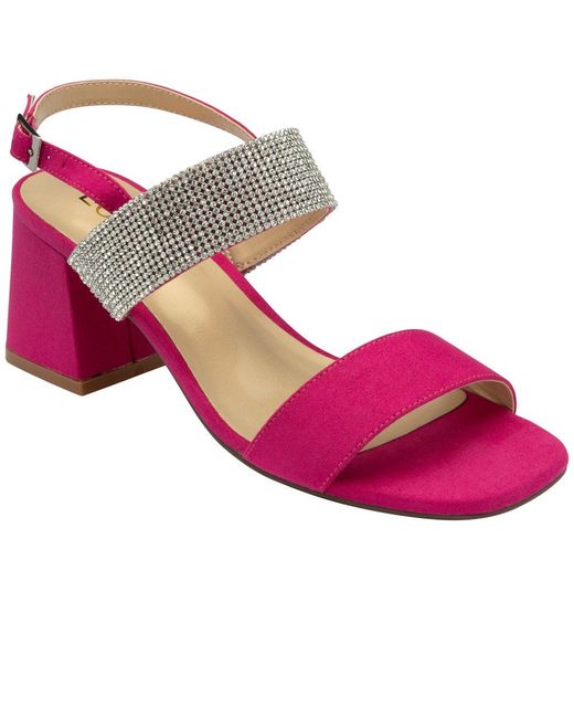 Lotus Pink Elisena Heeled Sandals Size: 3